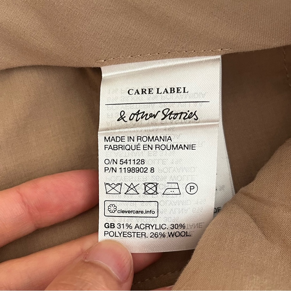NWOT High waist tweed pants Size 36/4 - Picture 3 of 8